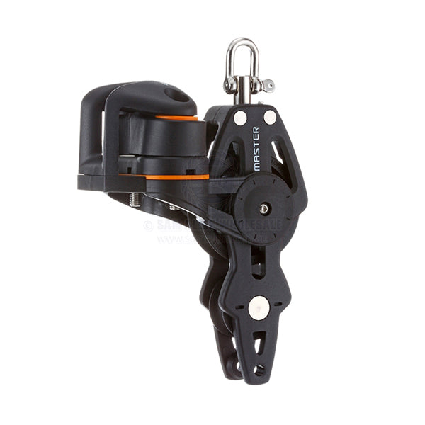 Block Tersma fiddle & becket swivel top with cam 50 x 10mm PB sheave | Sam Allen