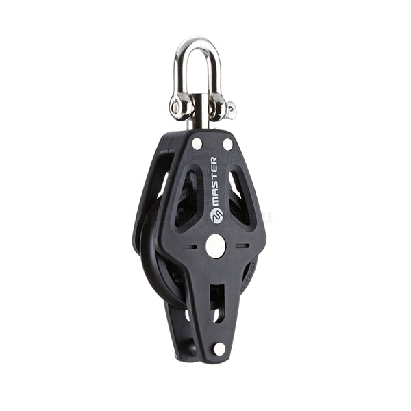 Block Tersma single & becket swivel shackle top 60 x 10mm PB sheave | Sam Allen