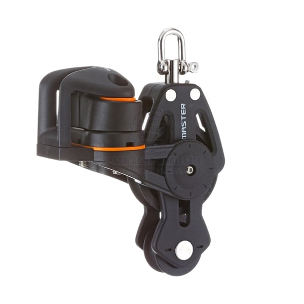 Block Tersma fiddle swivel shackle top with cam 35 x 8mm PB sheave | Sam Allen