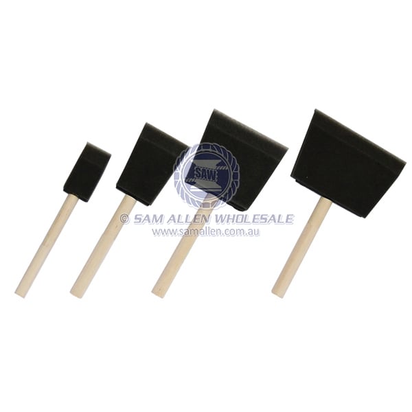 Paint brush high density foam wood handle 75mm | Sam Allen