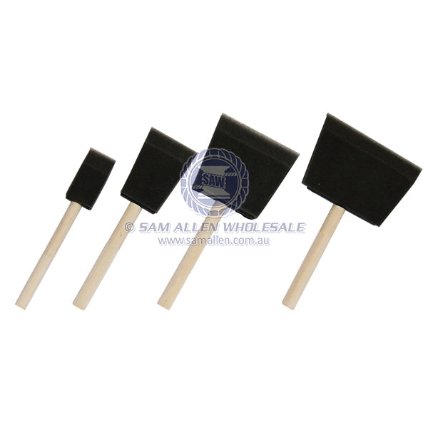 Paint brush high density foam wood handle 75mm - pack of 12 | Sam Allen