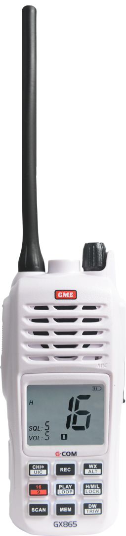 GX865 VHF MARINE HANDHELD RADIO