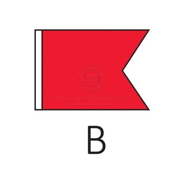 Code flag 'B' size 4 600 x 460mm | Sam Allen