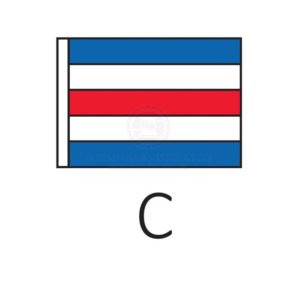 Code flag 'C' size 4 600 x 460mm | Sam Allen