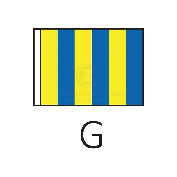 Code flag 'G' size 3 915 x 760mm | Sam Allen