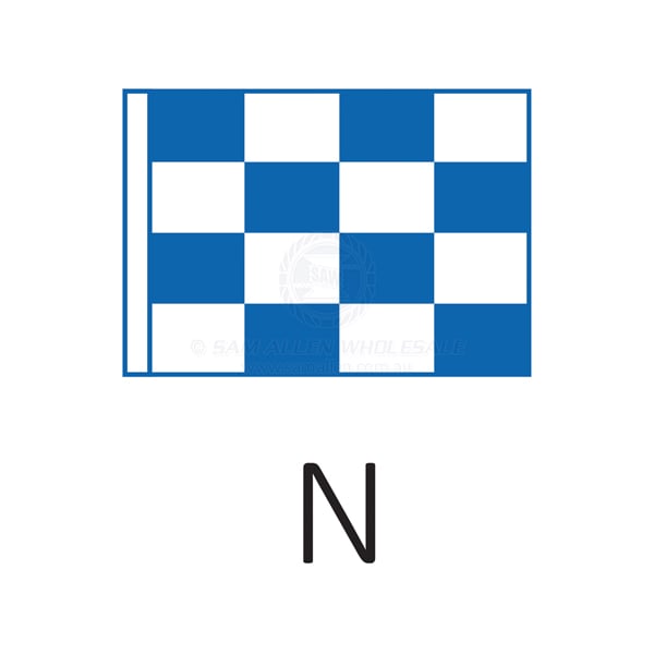 Code flag 'N' size 3 915 x 760mm | Sam Allen