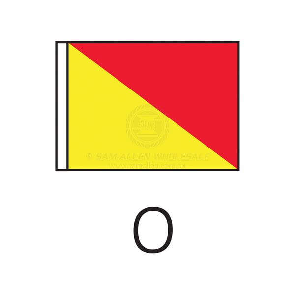 Code flag 'O' size 3 915 x 760mm | Sam Allen