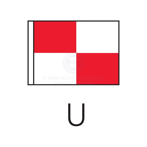 Code flag 'U' size 3 915 x 760mm | Sam Allen
