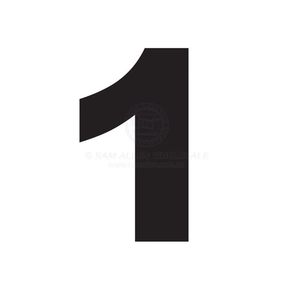 Number 75mm black pair 1 | Sam Allen