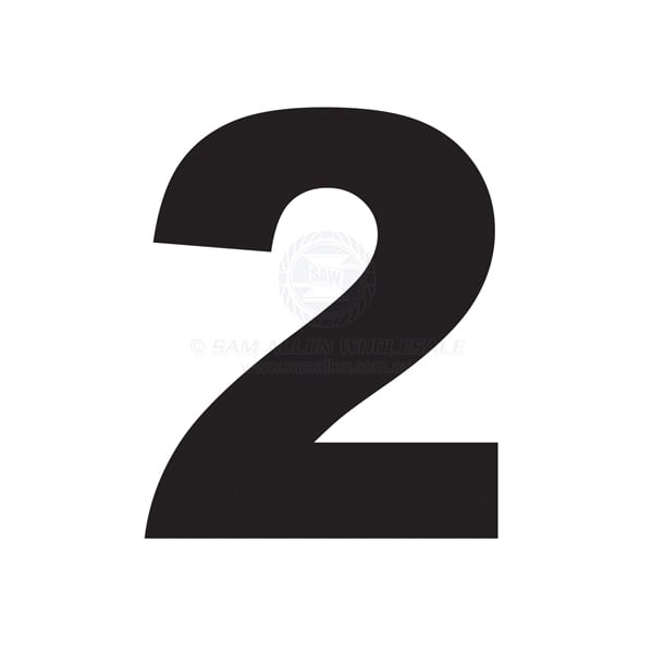 Number 100mm black pair 2 | Sam Allen