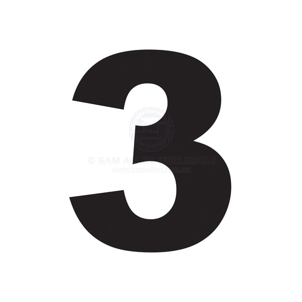Number 200mm black pair 3 | Sam Allen