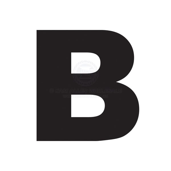 Letter 200mm black pair B | Sam Allen