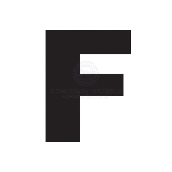 Letter 75mm black pair F | Sam Allen
