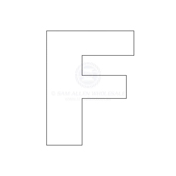 Letter 200mm white pair F | Sam Allen