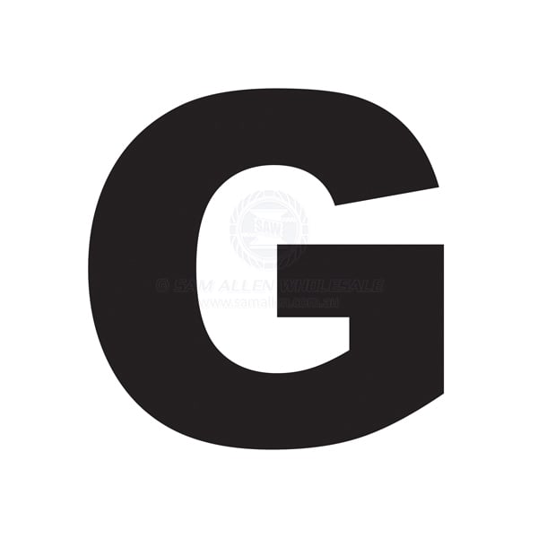 Letter 165mm black pair G | Sam Allen