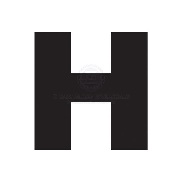 Letter 165mm black pair H | Sam Allen