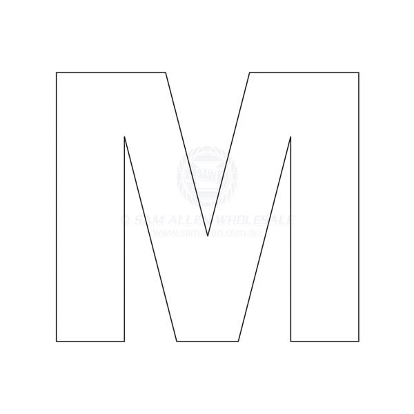 Letter 200mm white pair M | Sam Allen