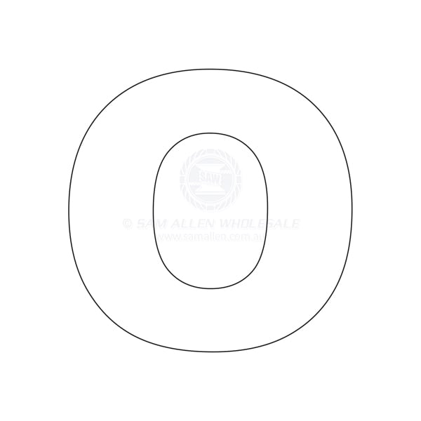 Letter 165mm white pair O | Sam Allen
