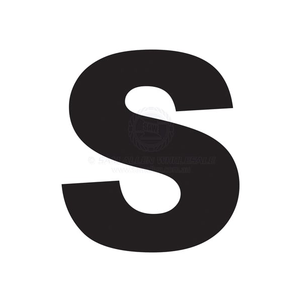 Letter 100mm black pair S - pack of 10 | Sam Allen