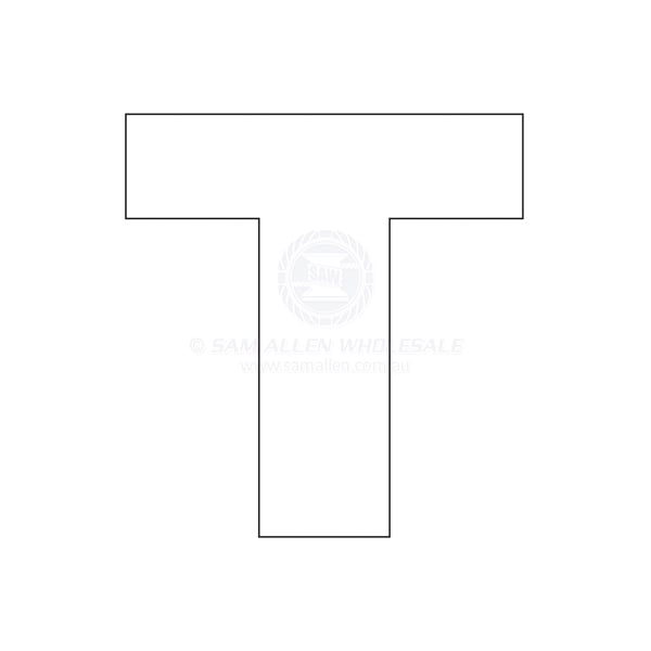 Letter 200mm white pair T | Sam Allen