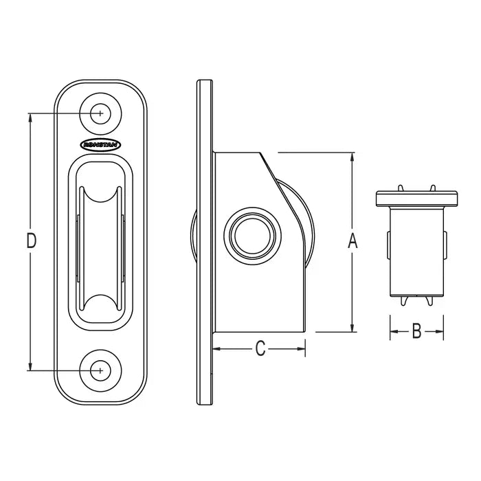 Ronstan Series 20 Ball Bearing Exit Block