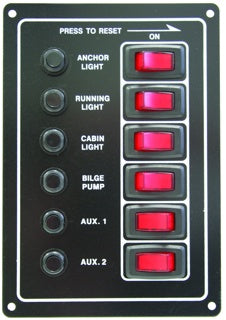 Switch Panel -Circ Break 6 switch