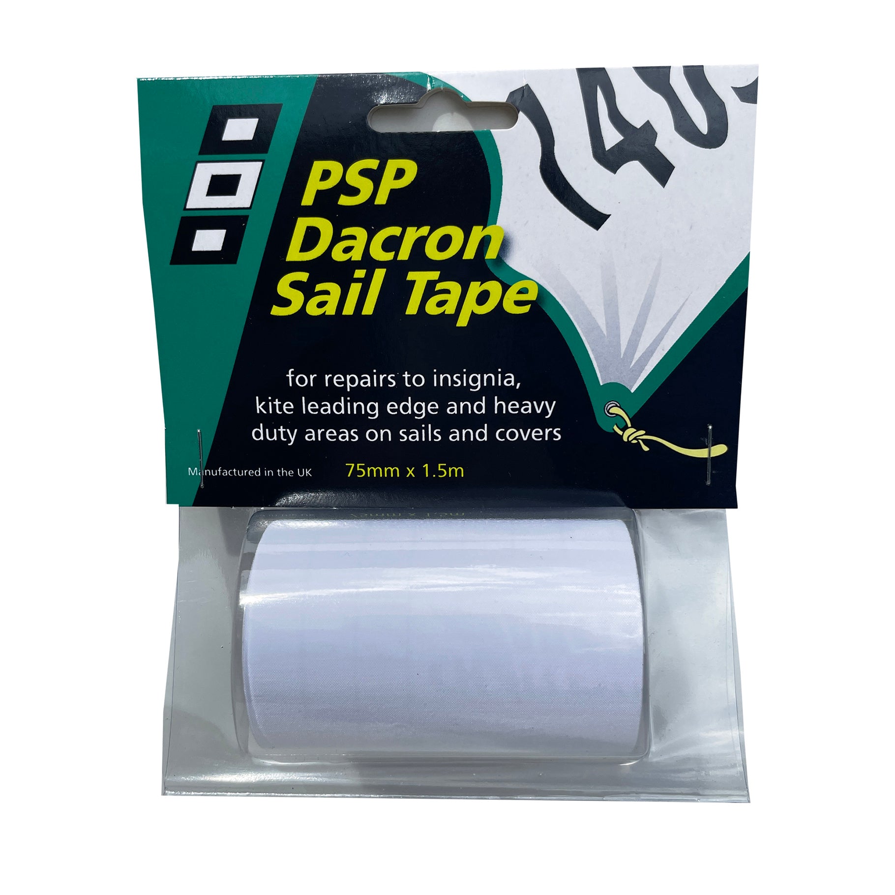 Dacron Insignia Tape White 75mm x 1.5M