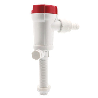 Rule livewell pump, 800GPH, dual port, straight thru-hull