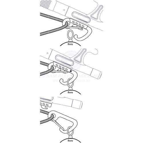 MOORING SPRING GATE SNAP HOOK & KEEPER PLATE
