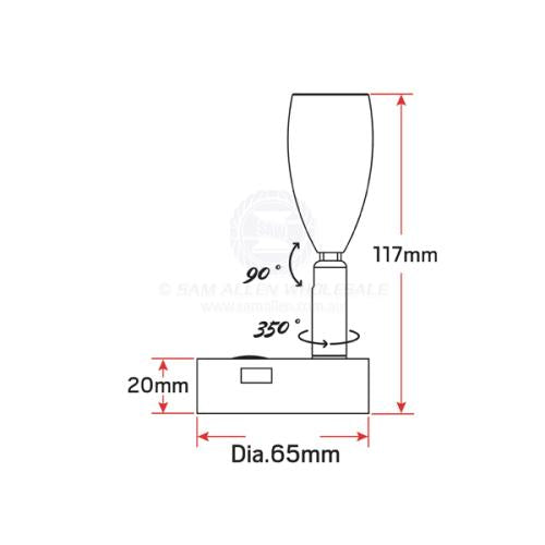 RELAXN LED BULLET READING LIGHT