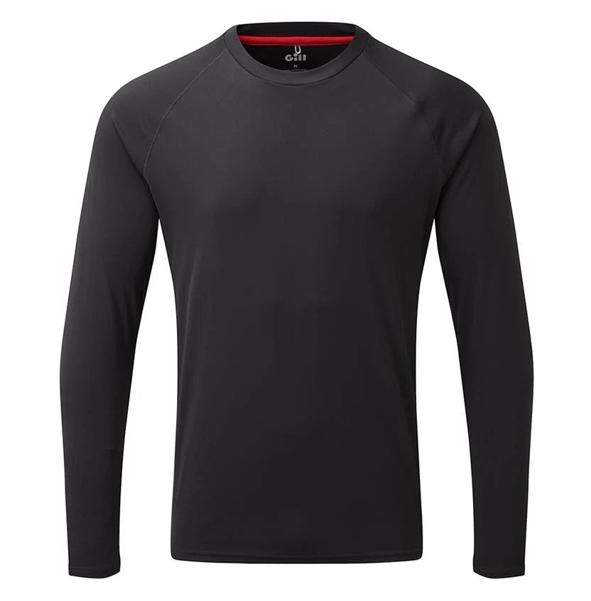 Men's UV Tec Long Sleeve Tee- Charcoal