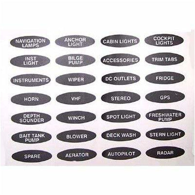 BEP Switch Panel Set Labels 2