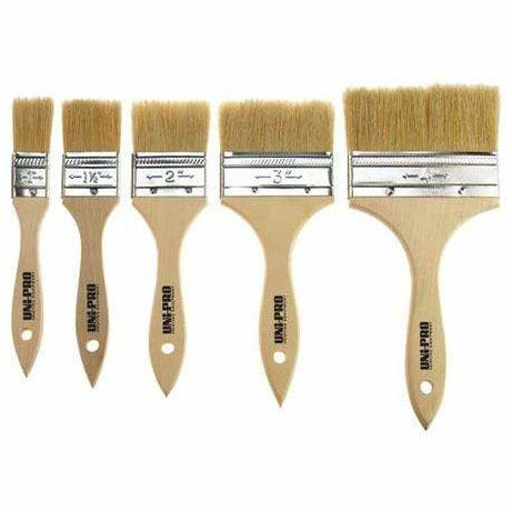 Uni-Pro Flat Unpainted Brushes