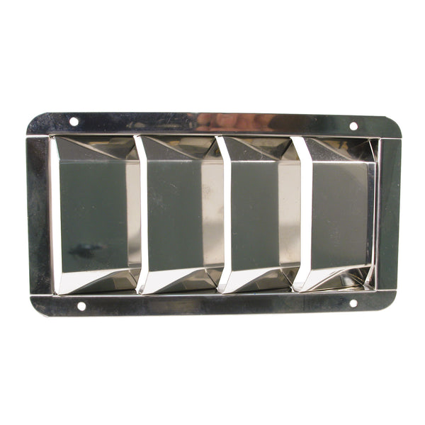 Louvre Vents - Stainless Steel Flat Top