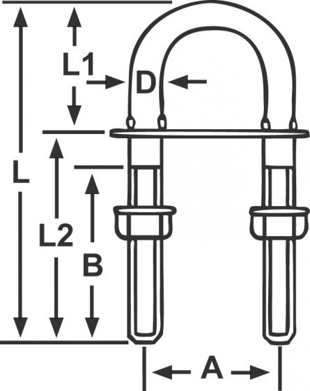 "U" Bolts - Stainless Steel