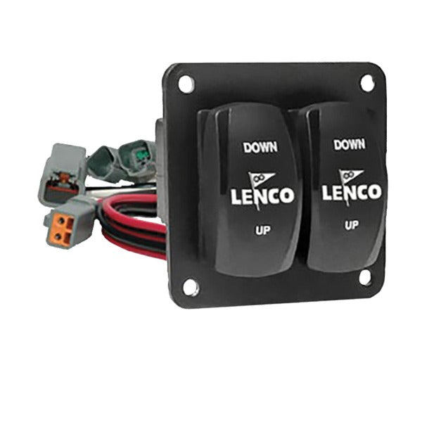 Lenco Double Rocker Switch Kit - 12 & 24-Volt | Single Actuator Systems