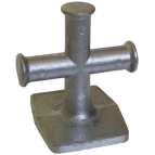 Alloy Cross Bollard 100mm