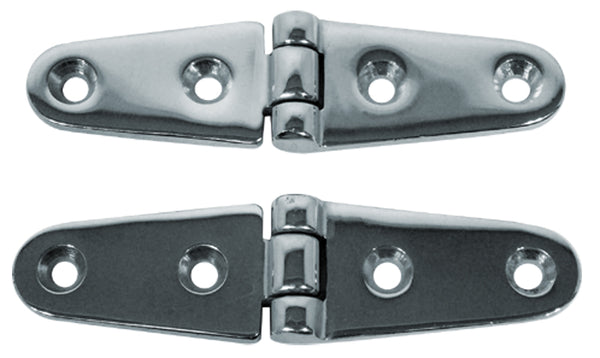 Cast Stainless Steel Strap Hinge - Pair