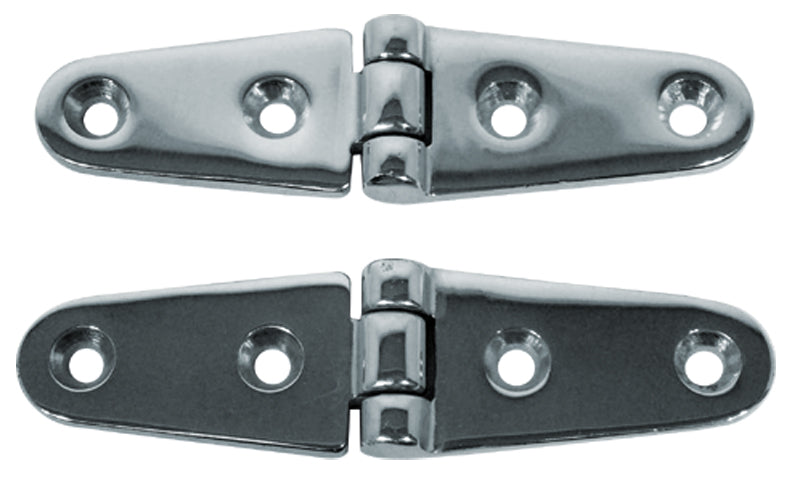 Cast Stainless Steel Strap Hinge - Pair