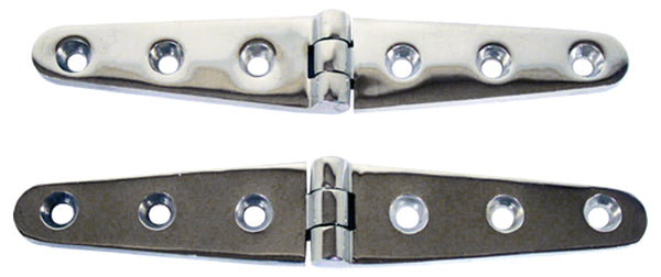 Cast Stainless Steel Strap Hinge - Pair