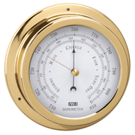 70mm Barometer Polished Brass