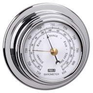 70mm Barometer  Chrome Brass