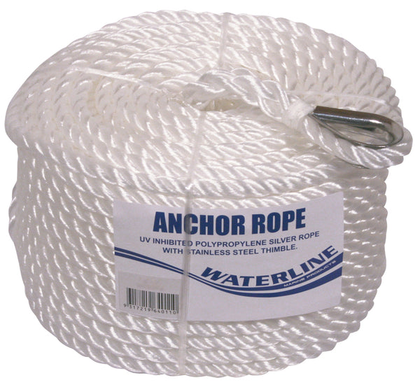 Silver Anchor Rope - Coils
