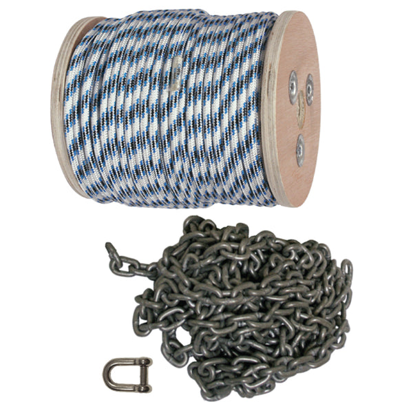 Double Braid Anchor Rope & Chain Kit