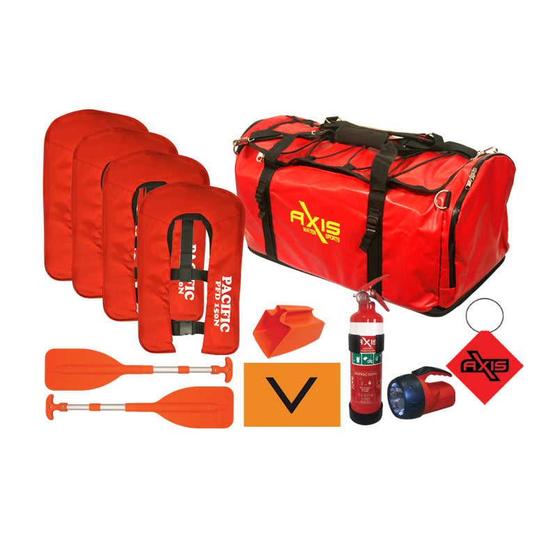 Axis 4 Person Safety Grab Bag Inflatable Jackets - (No Flares)