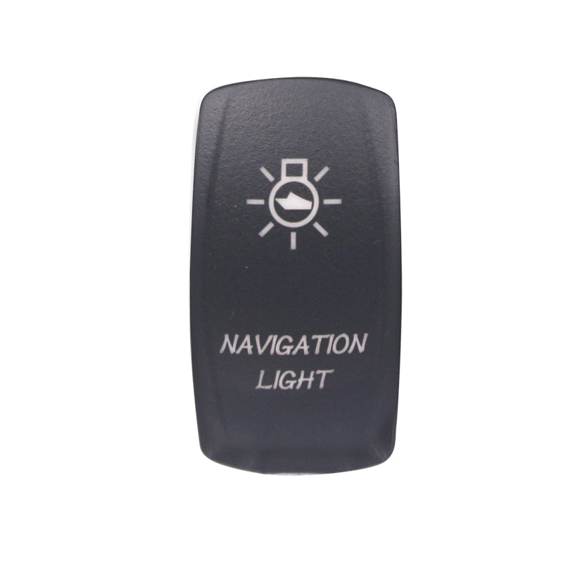 Laser Etched Water Resistant Rocker Switches - Red Illuminated