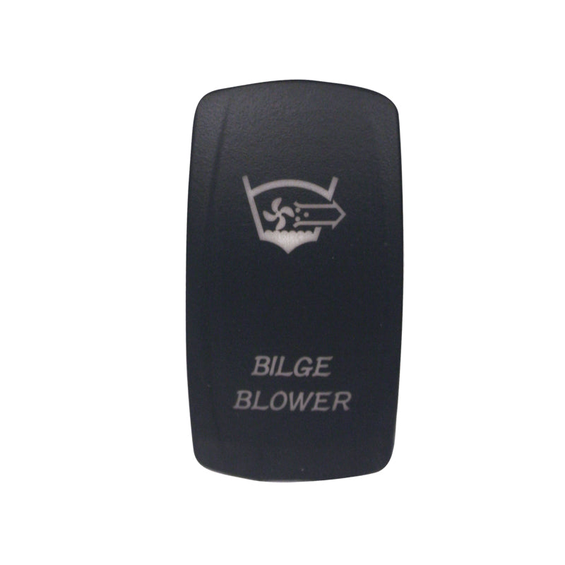 Laser Etched Water Resistant Rocker Switches - Red Illuminated