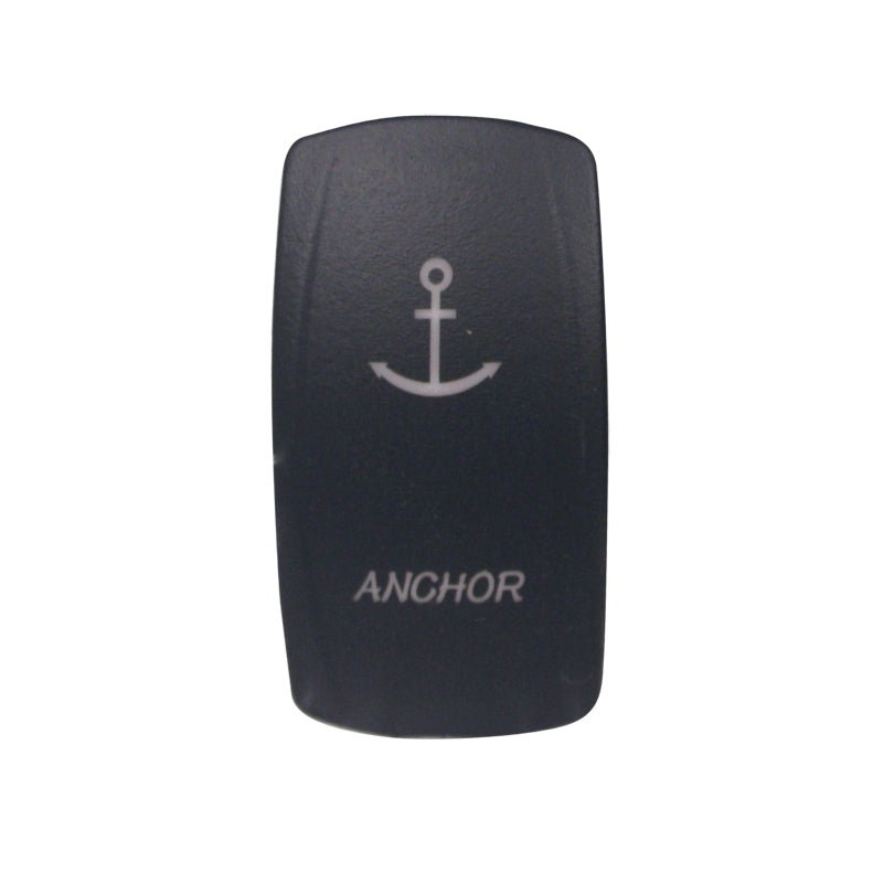 Laser Etched Water Resistant Rocker Switches - Red Illuminated