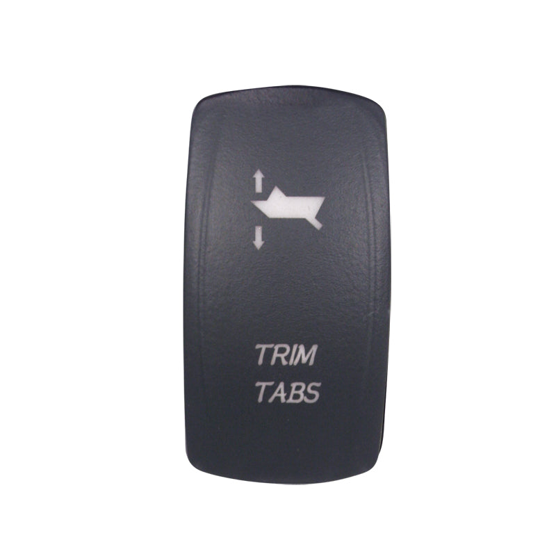 Laser Etched Water Resistant Rocker Switches - Red Illuminated