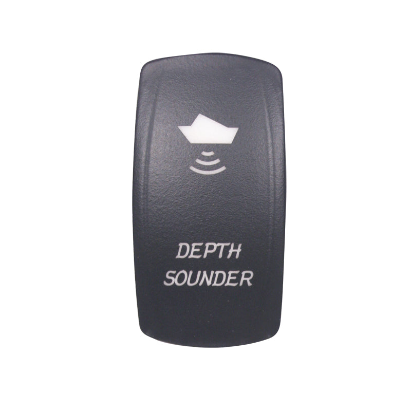 Laser Etched Water Resistant Rocker Switches - Red Illuminated